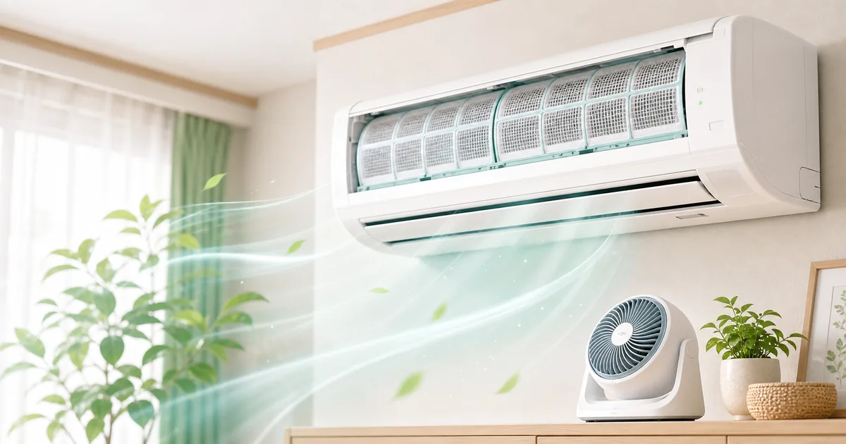 エアコンの電気代を抑える節約術：フィルター・室外機・サーキュレーター