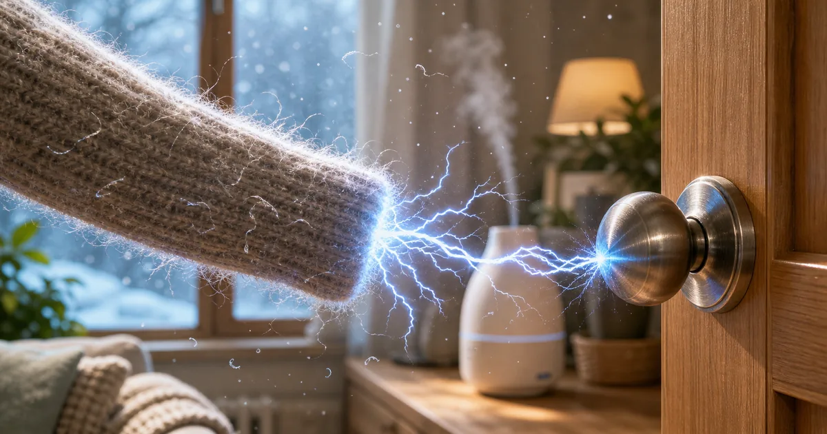静電気はなぜ冬に起きる？しくみと今すぐできる防ぎ方